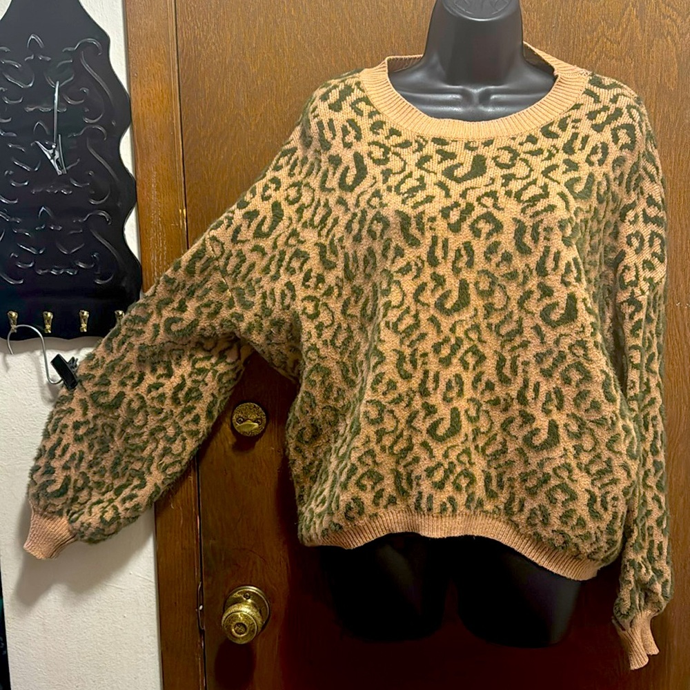 Love Token jacquard sweater.